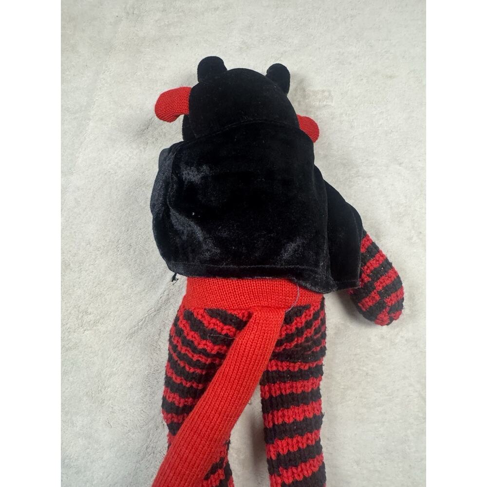 Country Line Red Black Sock Monkey Plush Knit Doll Stuffed Animal 2005 22” - Picture 5 of 7
